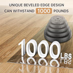55“ x 46” Beveled Edge Glass Chair Mat - Image 8