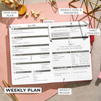 Clever Fox Planner – Undated Weekly & Monthly Planner - Image 3