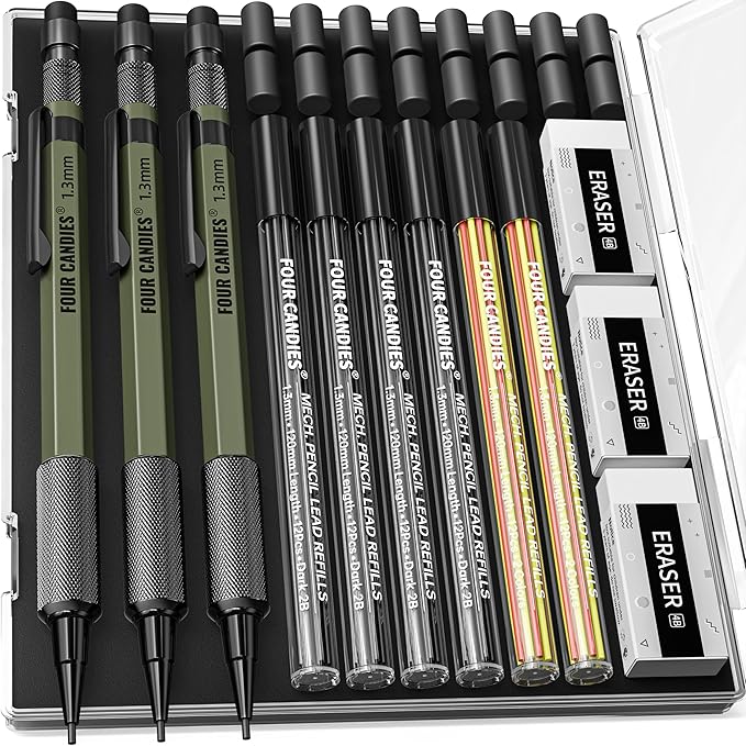 Four Candies 1.3mm Mechanical Pencil Set by FourCandies