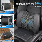 Lofty Aim Memory Foam Lumbar Cushion Provides Lower Back Pain Relief and - Image 8