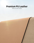 YSAGi Leather Desk Protector, Office Mat, Large Mouse Pad, Non-Slip PU Leather - Image 2