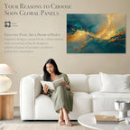Soon Global Acoustical Wall Panels, 48 X 32 Inches Art Acoustic Panels - Image 6