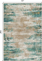 GENIMO Washable Rug-6x9 Area Rugs Lightweight Foldable, Modern Pet Friendly Low - Image 2