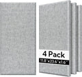 Olanglab Fiberglass Acoustic Wall Panels 4 Pack, 11.8'' x 23.6'' Sound Panels