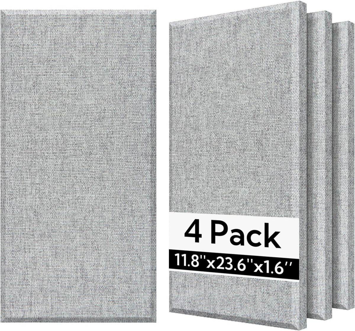 Olanglab Fiberglass Acoustic Wall Panels 4 Pack, 11.8'' x 23.6'' Sound Panels