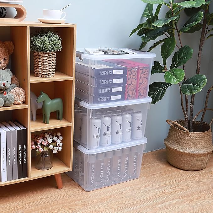 Citylife 32 QT Plastic Storage Bins - Image 7