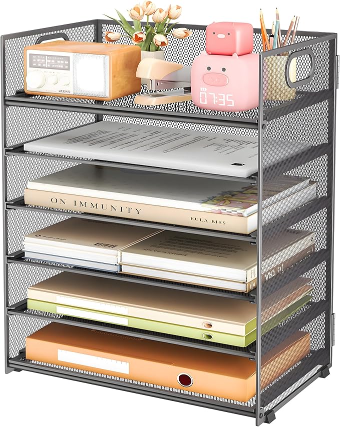 Subekyu 6 Tier Paper Organizer for Desk by SUBEKYU