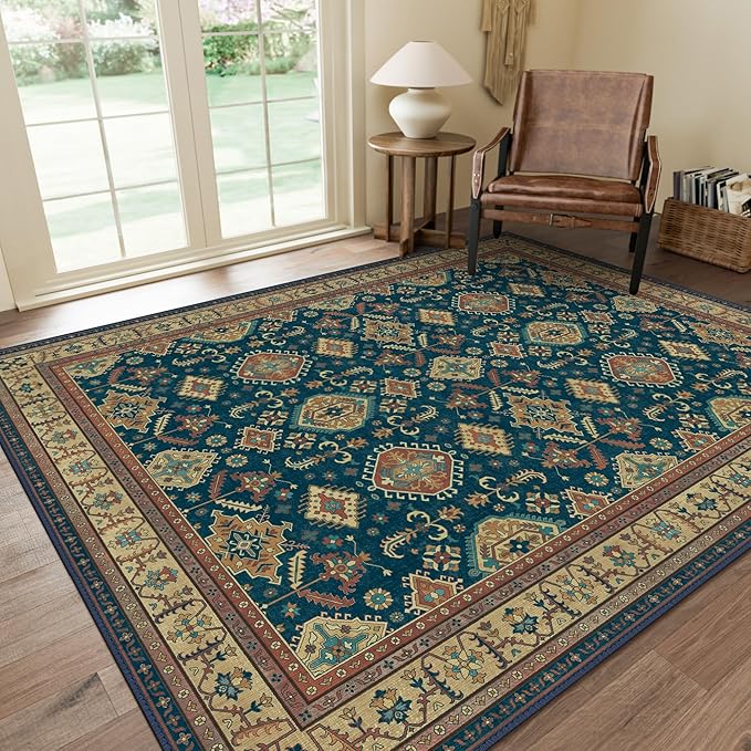 GENIMO Machine Washable 8x10 Area Rugs by GENIMO