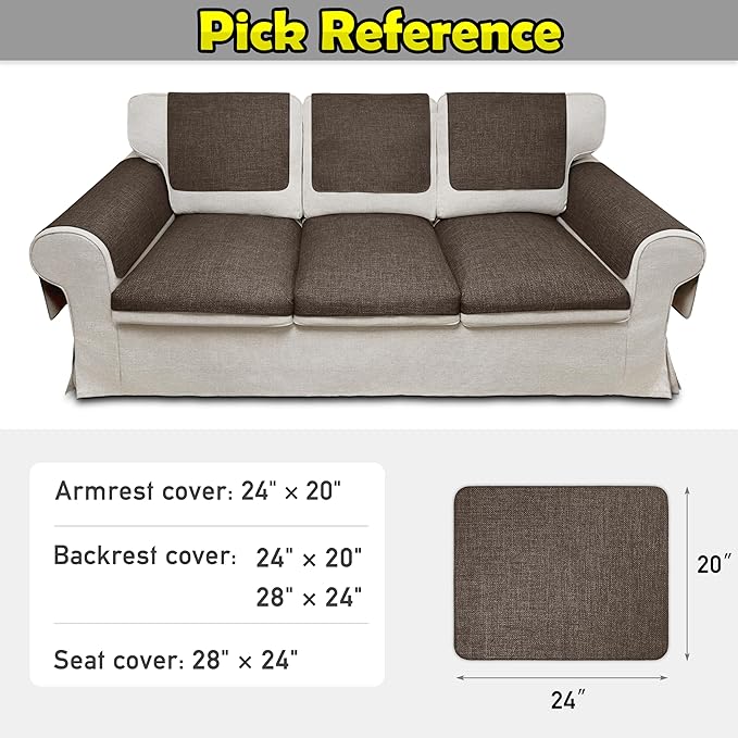 Couch Arm Covers, Waterproof Armrest Cover - Image 6