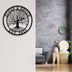 Personalized Tree of Life Metal Sign, Custom Metal Signs, Tree of Life - Image 3