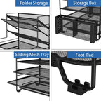simple trending 7 tier desk file organizer, letter, close-up detail