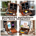 MED Wood Phone Docking Station – Nightstand Desk Organizer - Image 3