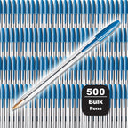 BIC Cristal Xtra Smooth Blue Ballpoint Pens, Medium Point, 500-Count Box by BIC