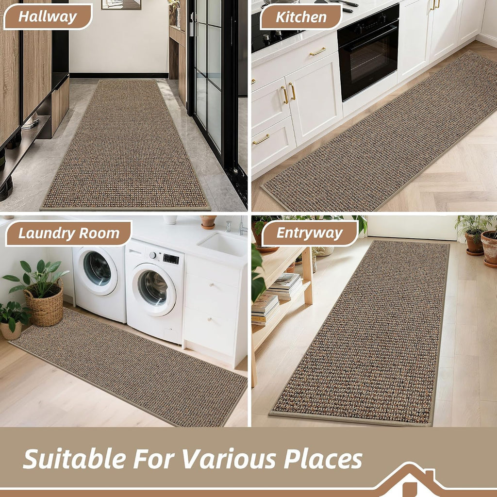 beqhause hallway runner rugs 2x6, hallway rug non-slip on a desk or shelf
