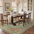 GENIMO 8x10 Area Rugs for Living Room, Machine Washable Non Slip Vintage Rugs - Image 2