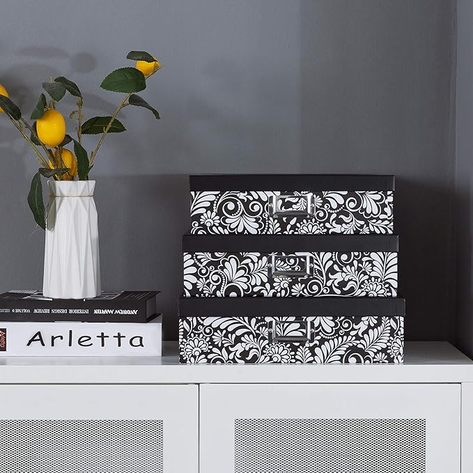 Soul & Lane Modern Botanical Decorative Cardboard Boxes - Image 2