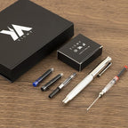 YICMY Fancy Fountain Pen Set – Fine & Medium Nibs, Includes 18 Ink Cartridges - Image 6