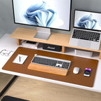 Aothia Leather Desk Pad Protector, Mouse Pad, Office Desk Mat, Non-Slip PU - Image 9