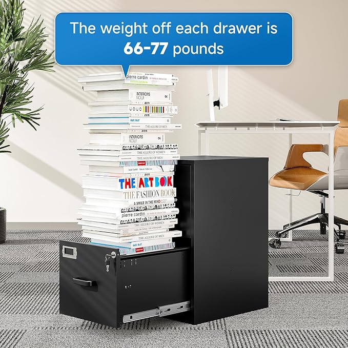BYNSOE 2 Drawer File Cabinet - Image 6