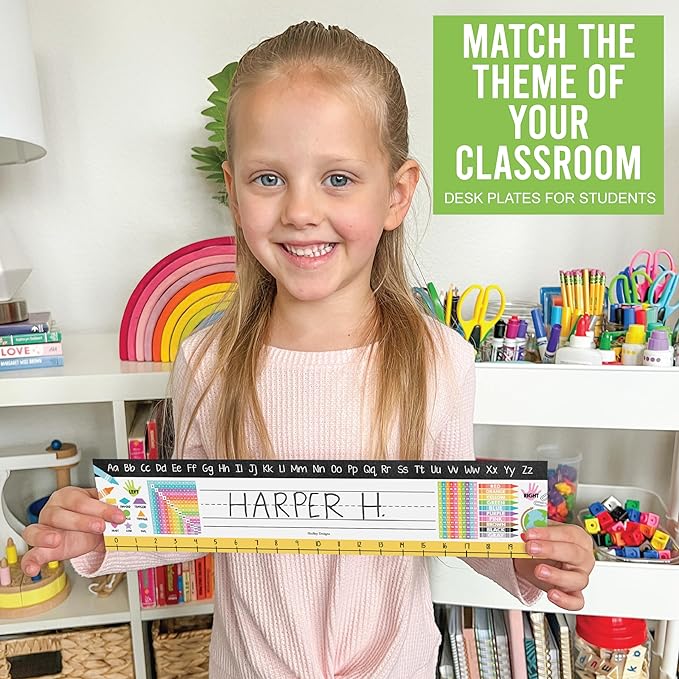 Desk Name Tags for Classroom -25 Student Name Plates for Classroom Kindergarten - Image 5