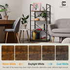 CAPHAUS 4 Tier Bookshelf, 24 Inch Width Free Standing Shelf, Bookcase Shelf - Image 8