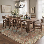 GENIMO 9x12 Area Rugs for Living Room, Machine Washable Non Slip Rugs, Low Pile - Image 3