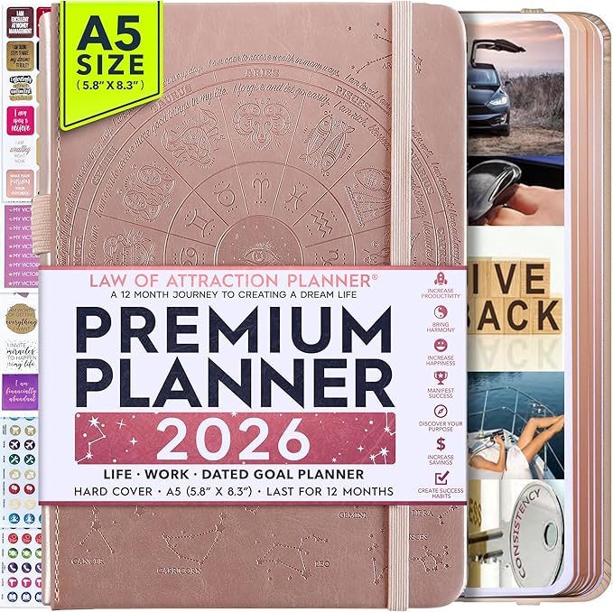 Law of Attraction Planner 2026 Deluxe by FreedomMastery