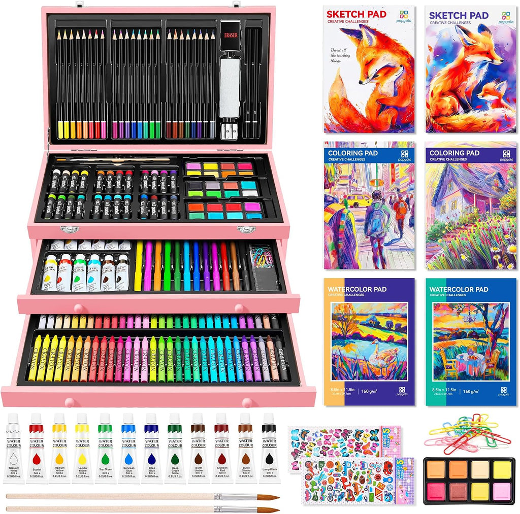 art supplies, 269 piece deluxe art set crafts, main product view