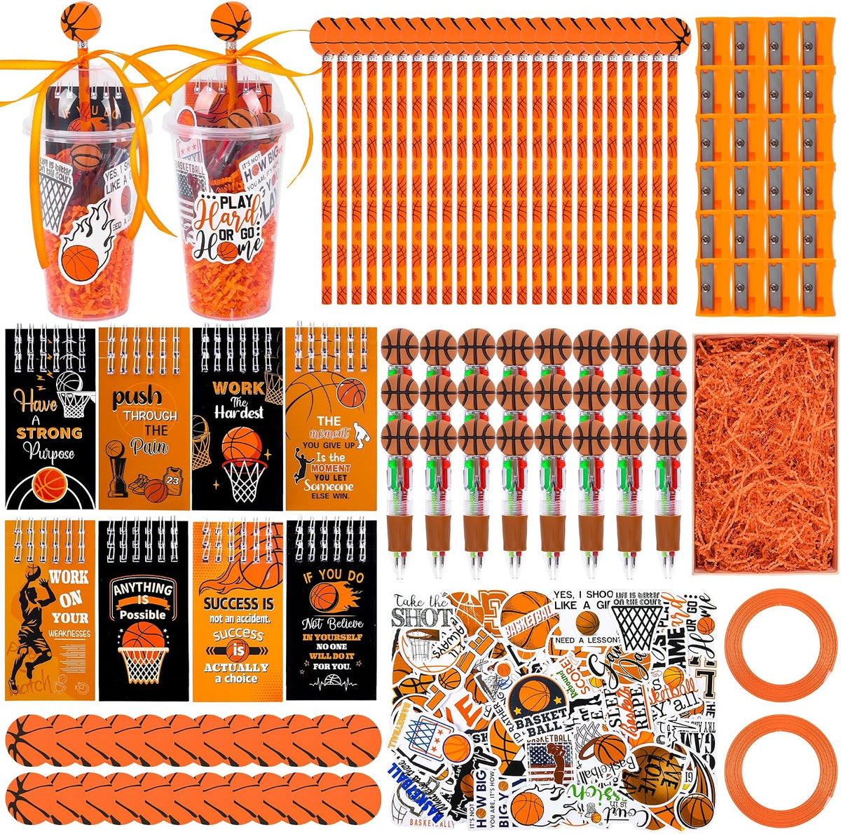 LiYiQ 247 Pcs Basketball Party Supplies Return Gifts