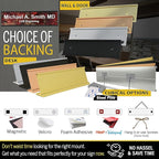 Engraved Name Plates for Door Sign Personalized Purple Plastic Plaque - Image 2