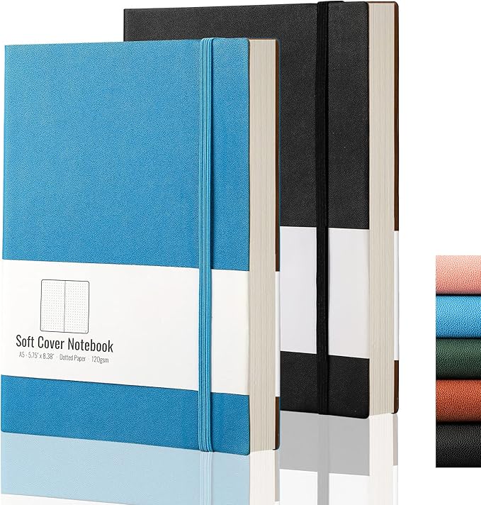 AHGXG Dotted Bullet Grid Journal 2 Pack by AHGXG