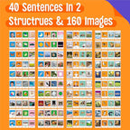 Sentence Flip Charts, 80 Double Sided Cards 40 Sentences, Learn Parts of Speech - Image 3