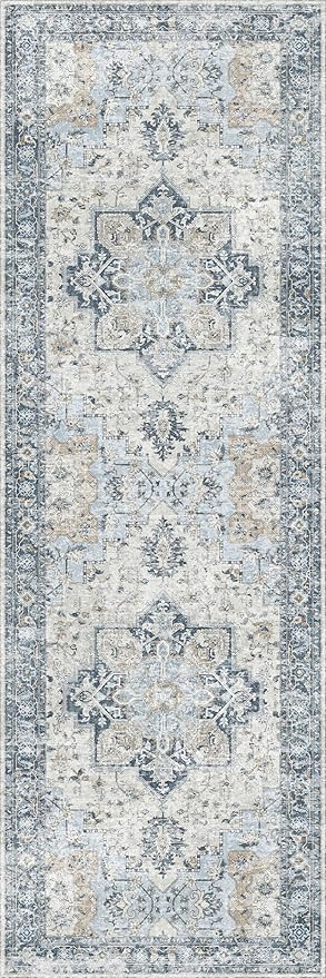 GENIMO Runner Rug 2x7, Machine Washable, Non Slip Vintage Hallway Runner Rug - Image 8
