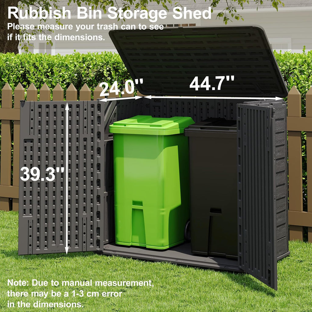 outdoor storage cabinet waterproof 31 cu.ft with lockable, view 11