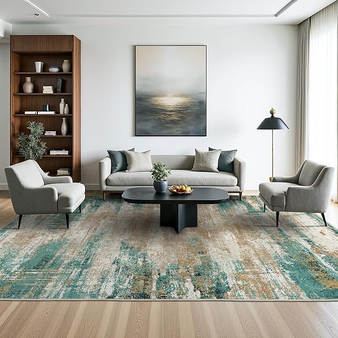 GENIMO 8x10 Area Rugs, Modern Living Room Rugs, Large Machine Washable Rug - Image 3