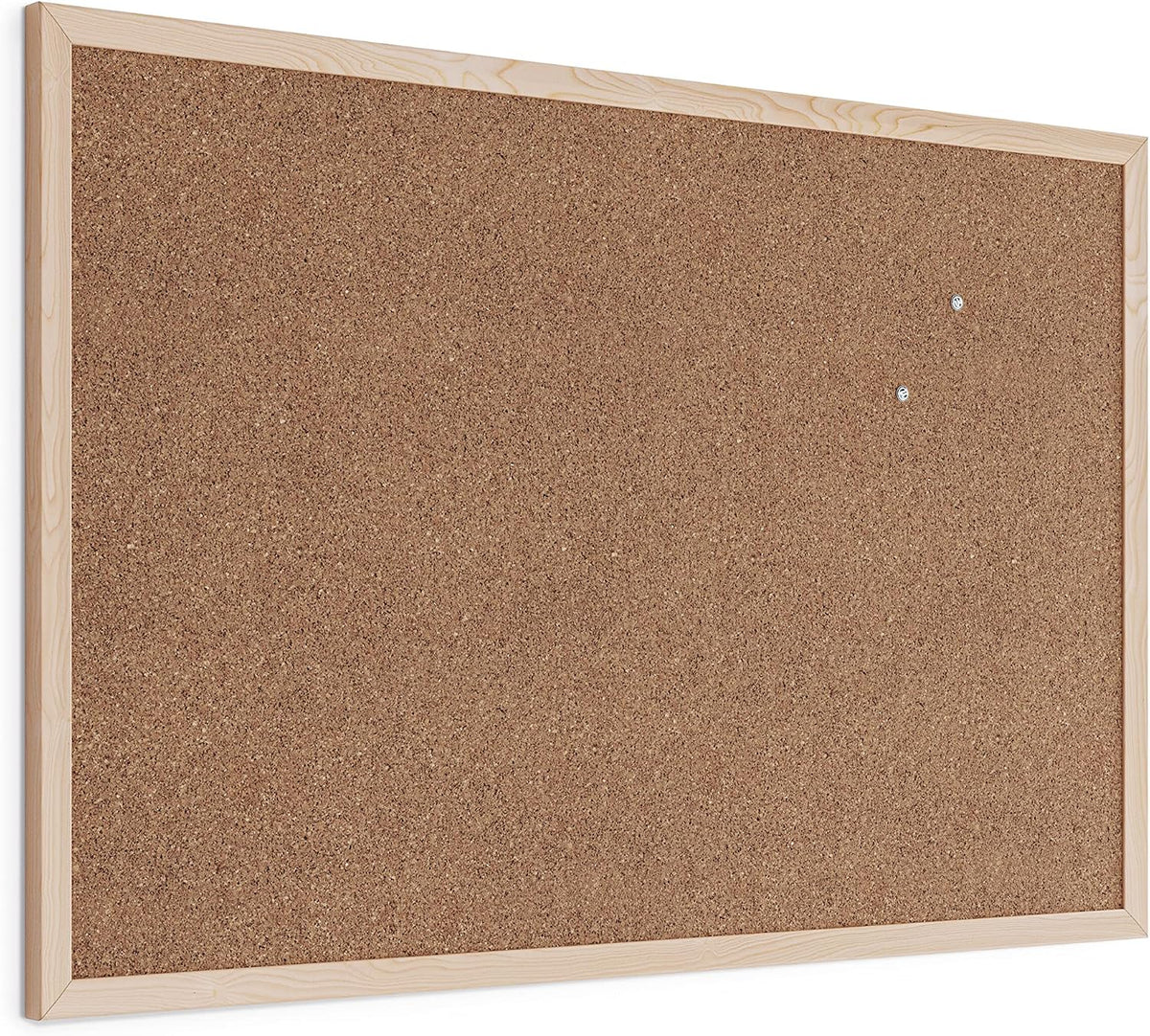 U Brands Cork Board, Birch Bulletin Board for Office Wall, 36" x 24"