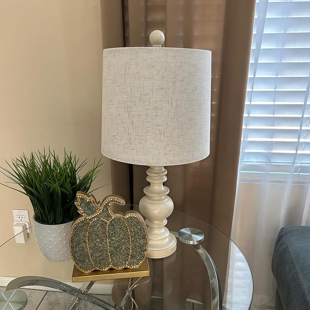 bobomomo tradition 20.5" rustic table lamp set of, side view