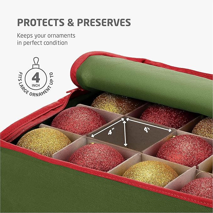 ZOBER Underbed Christmas Ornament Storage Box - Image 8