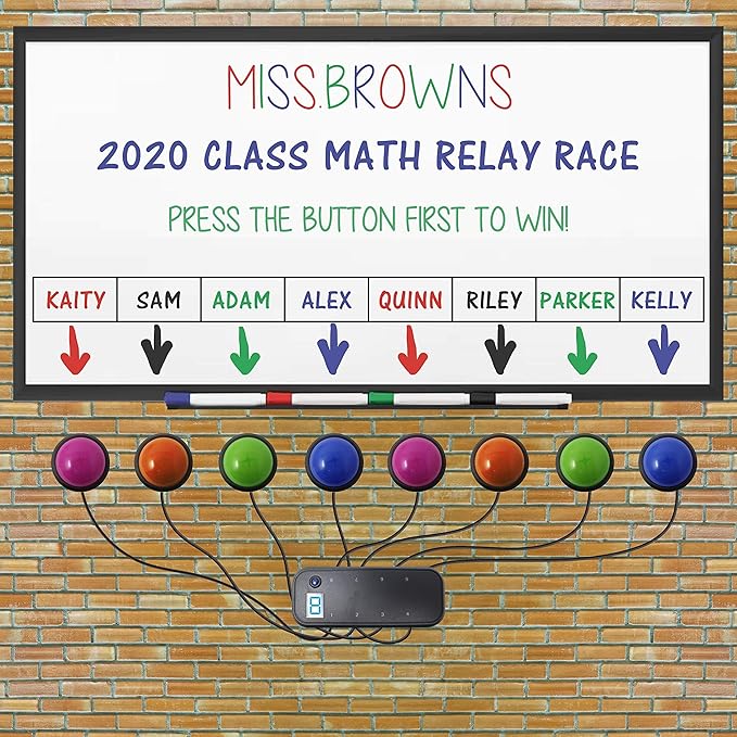 Teacher's Choice Light Up Game Buzzer System, Displays The Winning Player Loud - Image 6