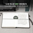 CAGIE Lined Journal for Women & Men, Tree Growth Ring Leather Bound Journal - Image 3