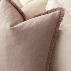 Foindtower Set of 2 Decorative Linen Fringe Lumbar Throw Pillow Covers - Image 5