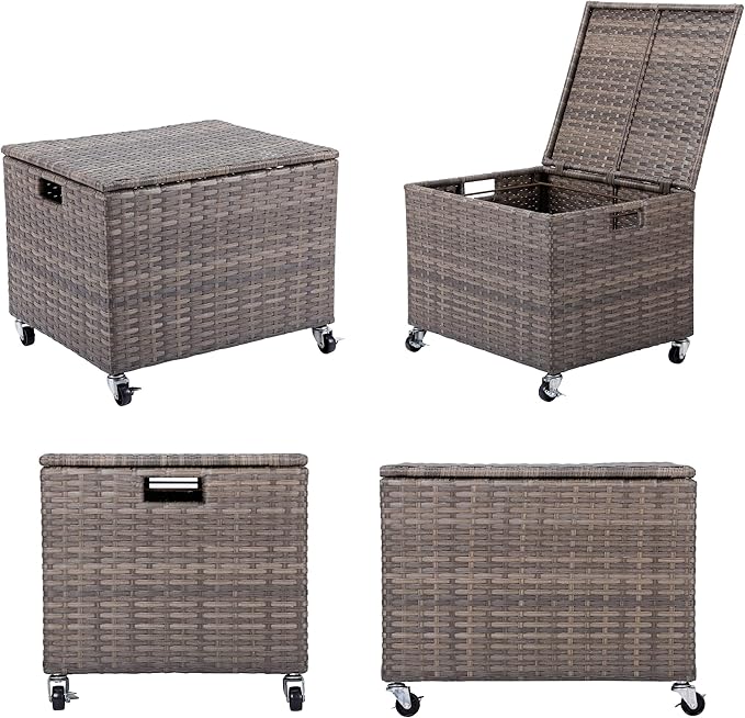 BIRDROCK HOME Rolling File Box - Image 9