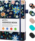 Comkiso Address Book with Individual Alphabetical Tabs Laminated, Large Print by Comkiso