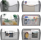EasyPAG 6 Single Pocket Wall File Organizer, Mesh Hanging File Folder Organizer - Image 2