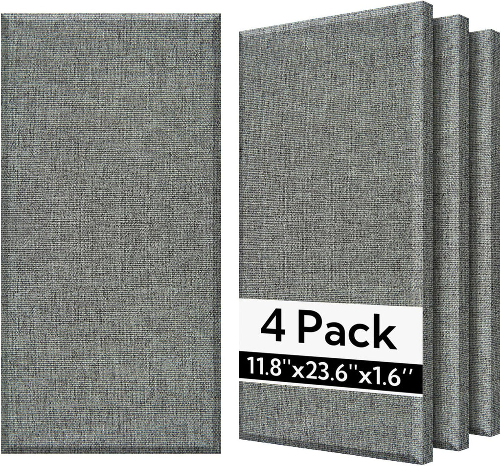 Olanglab Fiberglass Acoustic Wall Panels 4 Pack, 11.8'' x 23.6'' Sound Panels