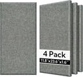 Olanglab Fiberglass Acoustic Wall Panels 4 Pack, 11.8'' x 23.6'' Sound Panels by Olanglab