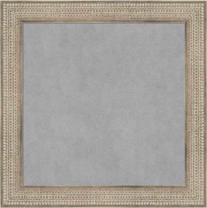 Amanti Art Silver Framed Magnetic Board 30x30 Medium Vision Board by AmantiArt