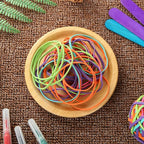 CYEAH 10PCS Colorful Rubber Band Ball, Stationery Holder Band Loops - Image 6