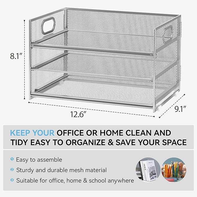 Subekyu 3 Tier Paper Desk Organizer - Image 2