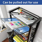 Simple Trending 12 Tier Rolling File Cart, Desk File Organizer - Image 2